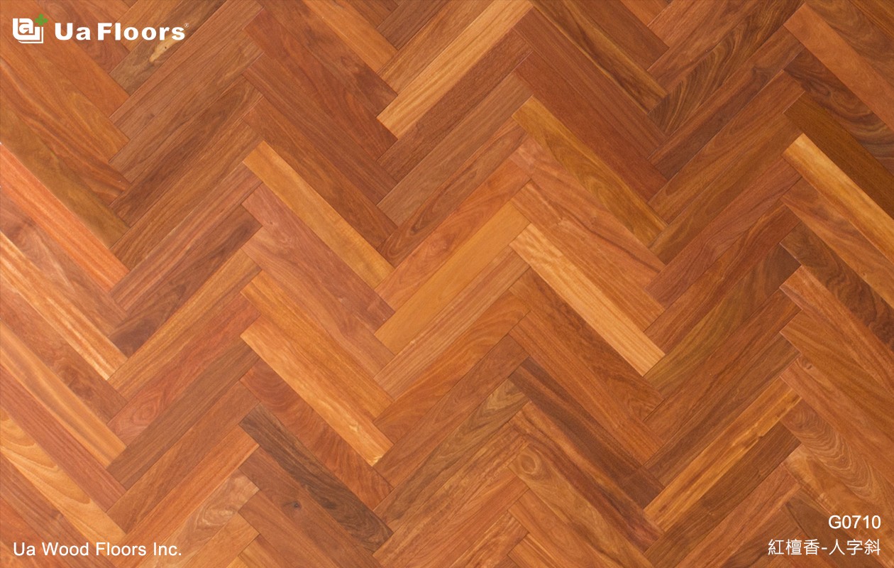 Ua Floors - 產品介紹|紅檀香_人字斜